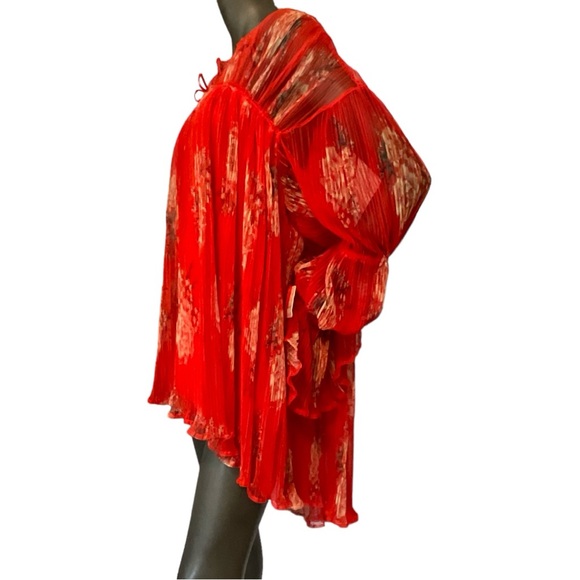 NWT Free People Red High Low Top - Picture 5 of 10